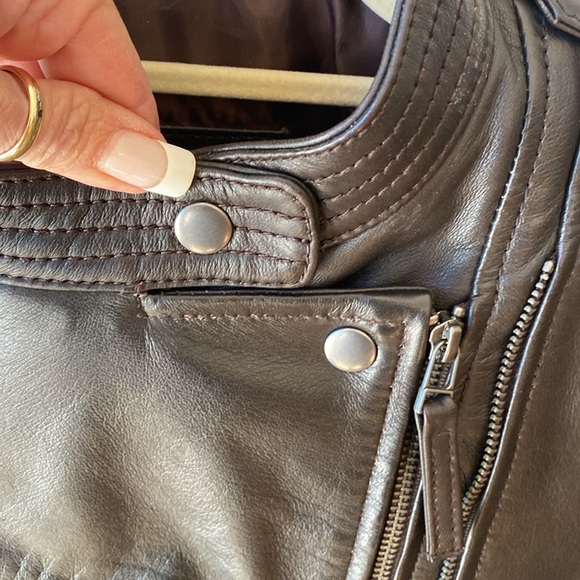 🎉 NEW‼️ REAL LEATHER HANDMADE LEATHER JACKET‼️ - Picture 5 of 15